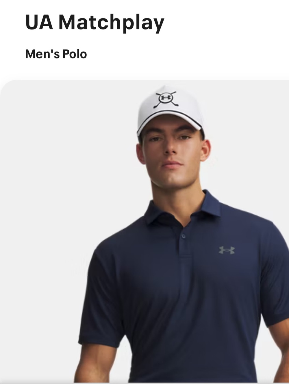 BNWT Under Amour Men’s Match Play Polo Shirt in Black Sz 2XL
